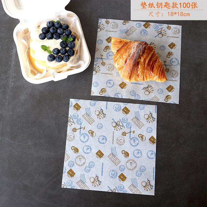 Gambar 50L wax paper food grade motif baking paper motif kertas roti 18x18cm - biru pos dari alatdapur_id undefined Tokopedia
