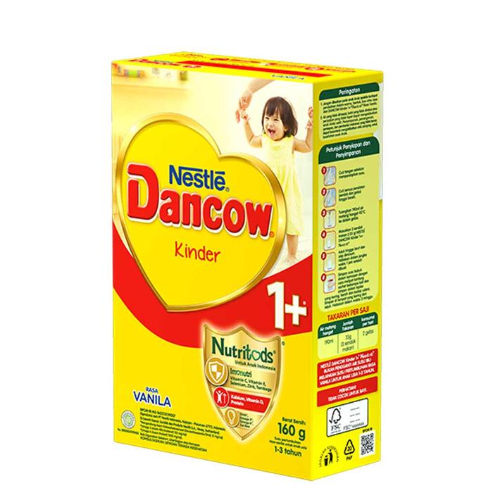 Gambar Dancow 1+ Susu Bubuk Pertumbuhan Vanilla 160 Gram dari dgoodsstore undefined Tokopedia