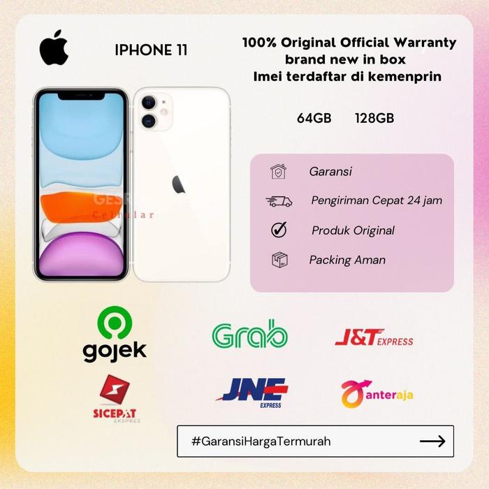 Gambar iPhone 11 64GB New Nonaktif iBox - Hitam dari Gesrek Phone undefined Tokopedia