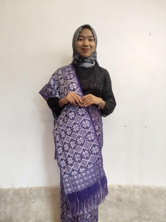 Gambar Songket Elegant Bermacam Motif & Warna Khas Palembang - VR TEXTILE - Biru A dari Songket VR Textile undefined Tokopedia