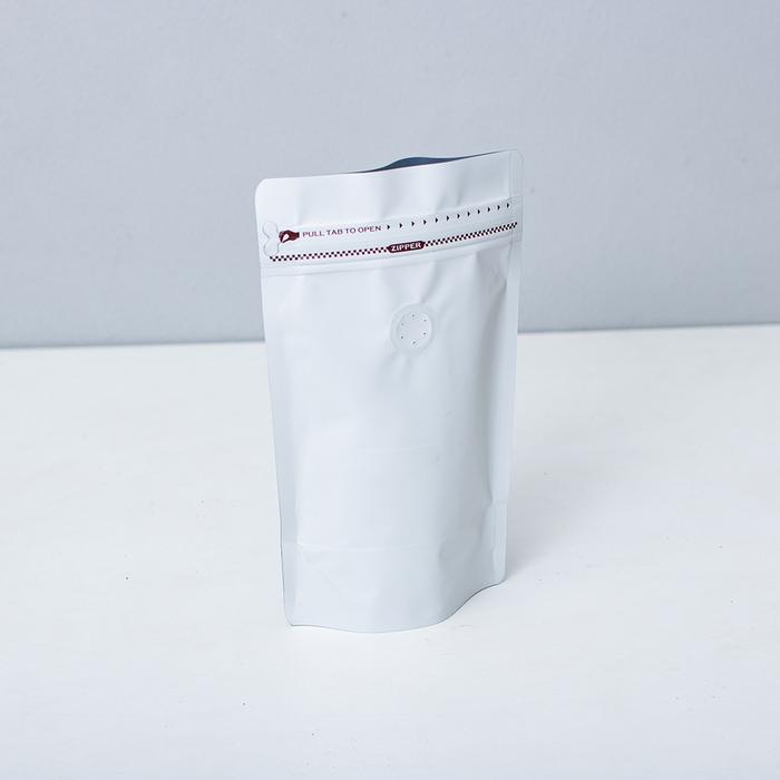 Gambar Standing Pouch Coffee Bean Bag 250gr - Packaging Klip Valve Biji Kopi - Putih dari Conalli undefined Tokopedia