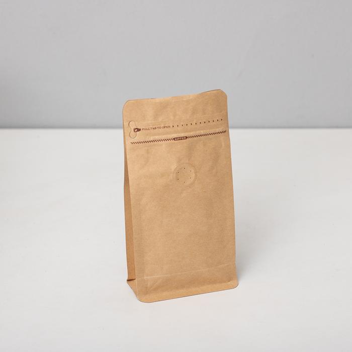 Gambar Packaging Biji Kopi 100gr - Flat Bottom Pouch Coffee Bean Bag Valve - Cokelat dari Conalli undefined Tokopedia