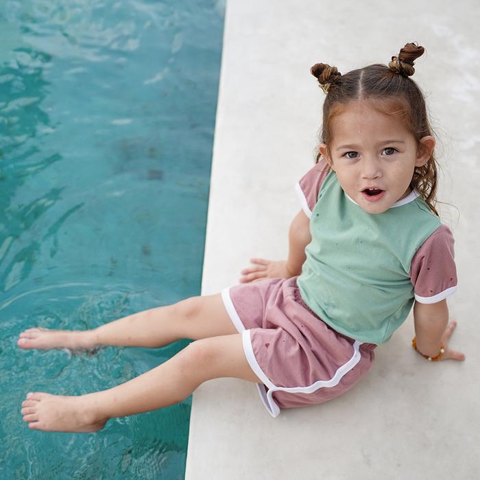 Gambar Kiddiposh - Pakaian Set Anak Color Block Set by Lala Koala - Tropical, 5 - 6 Years dari Kiddiposh undefined Tokopedia
