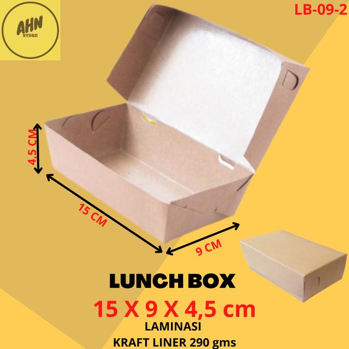 Gambar Kotak Box Karton Lunch Box Tempat Nasi Bubur Mie Laminasi 16x9x5 cm - 15X9X4,5 CM dari AHN Store undefined Tokopedia