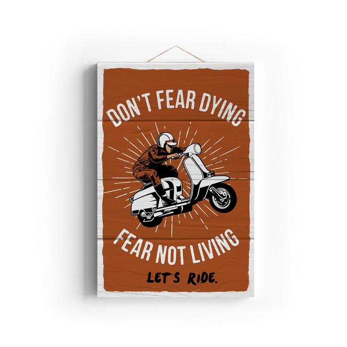 Gambar Hiasan Dinding Kayu Poster Vintage Motor Vespa Rider Home Wall Decor - Vespa 10 dari Devata Store Official undefined Tokopedia