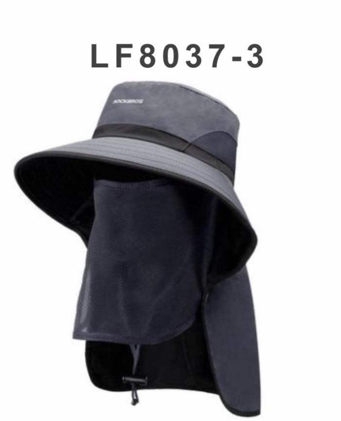 Gambar ROCKBROS Topi Masker Rockbros LF8037 Sun Hat Ful Face Mask Golf Pancing Outdoor Hitam Biru Abu Coklat Adjustable Brim & Wind Rope - Abu-Abu dari Rockbrosindo undefined Tokopedia