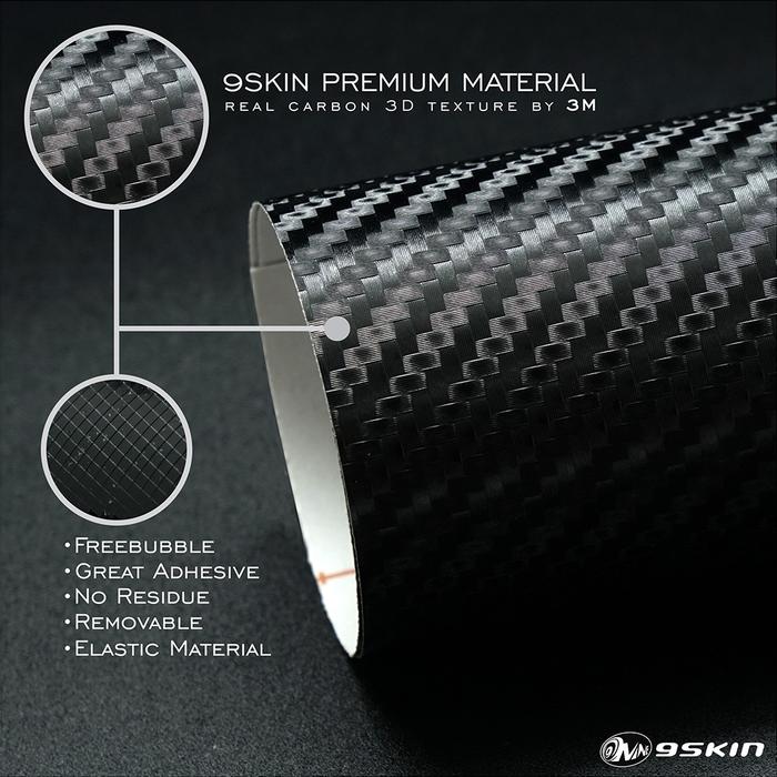 Gambar 9Skin Sticker Cover Kunci Remote Wuling Air EV Car Key - Black Carbon dari 9SKIN Premium undefined Tokopedia