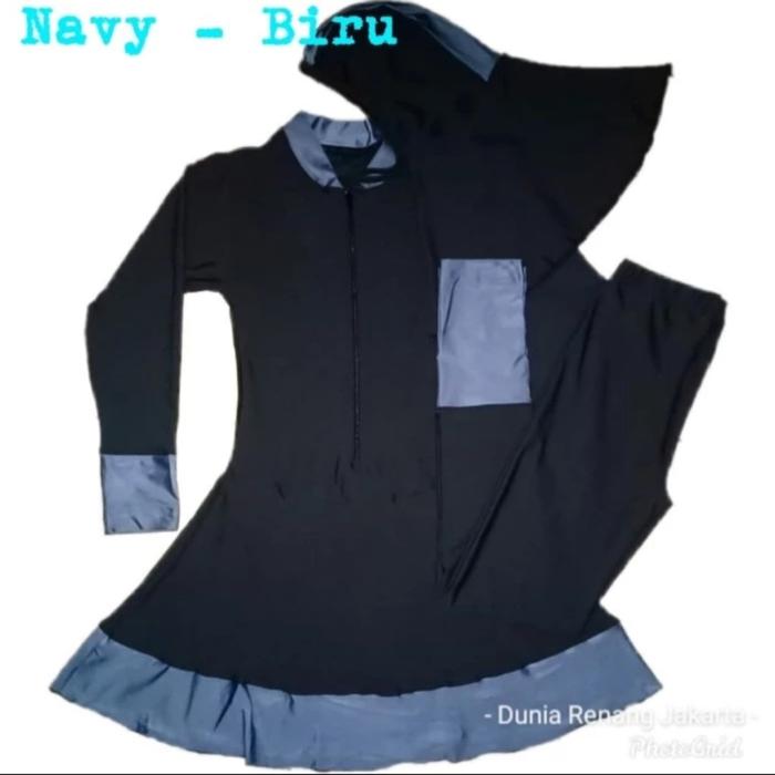 Gambar Baju renang anak perempuan cewek SD Muslim - Navy Biru, L dari Rinjani Store 21 undefined Tokopedia