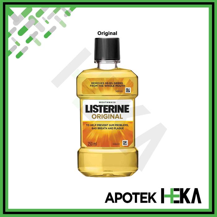 Gambar Listerine Mouthwash 250 ml - Obat Kumur Antiseptik - Original dari Apotek Heka Semarang undefined Tokopedia