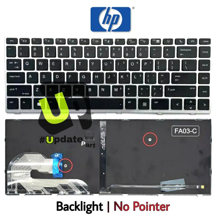 Clavier De Remplacement Rétroéclairé Pour HP EliteBook 840 G5/G6, 745 G5/G6, ZBook 14u G5/G6 - Argenté Avec TrackPoint