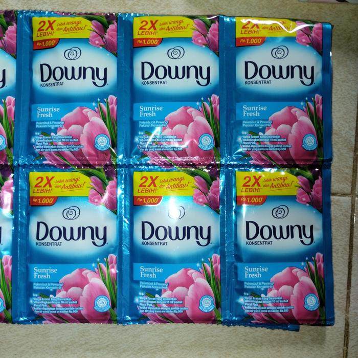 Gambar Pelembut Pewangi Pakaian DOWNY - 1 renteng (6 pcs x 19 ml) - Sunrise Fresh dari Toko Kelontong HOK undefined 5 Tokopedia