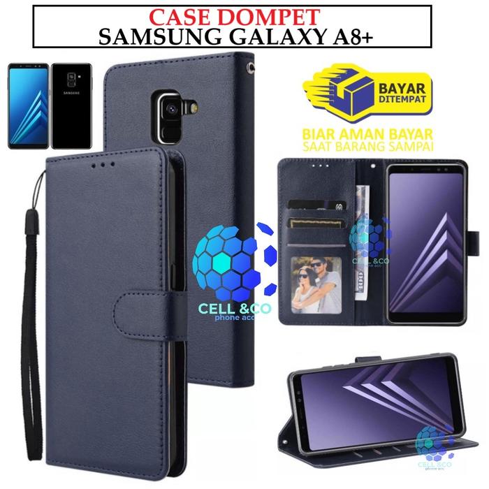 Wallet Samsung A8 Plus Leather Back Cover Jual Flip Cover SAMSUNG