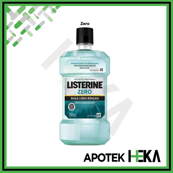 Gambar Listerine Mouthwash 500 ml - Obat Kumur Antiseptik - Zero dari Apotek Heka Semarang undefined Tokopedia