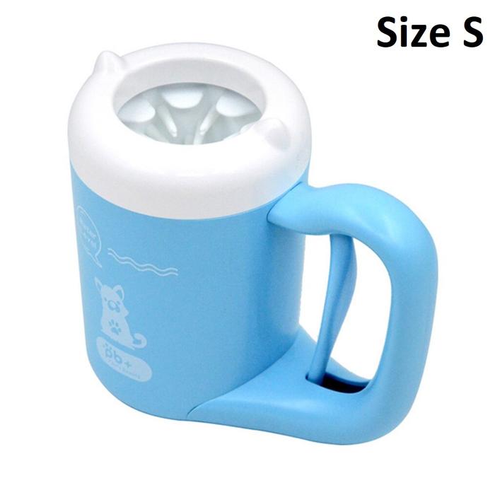 Gambar Mesin Cuci Kaki Sikat Cakar Kucing Dog Paw Cleaner Pet Foot Washer Cup - Biru Size S dari Animal Verse undefined Tokopedia
