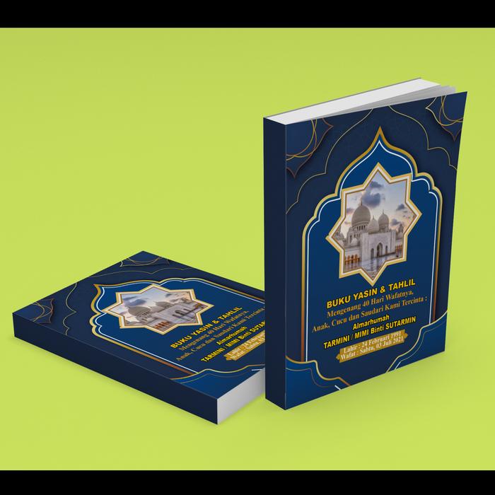 Gambar Cetak Buku Surat Yasin dan Tahlil 40 Hari Softcover Custom Design - GAMBAR 1 dari percetakan 24 jam sakura undefined Tokopedia