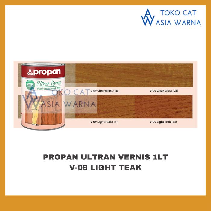 Gambar PROPAN ULTRAN VERNIS V 09 Politur Kayu Plitur 1 Liter - Light Teak dari TOKO CAT ASIA WARNA undefined Tokopedia