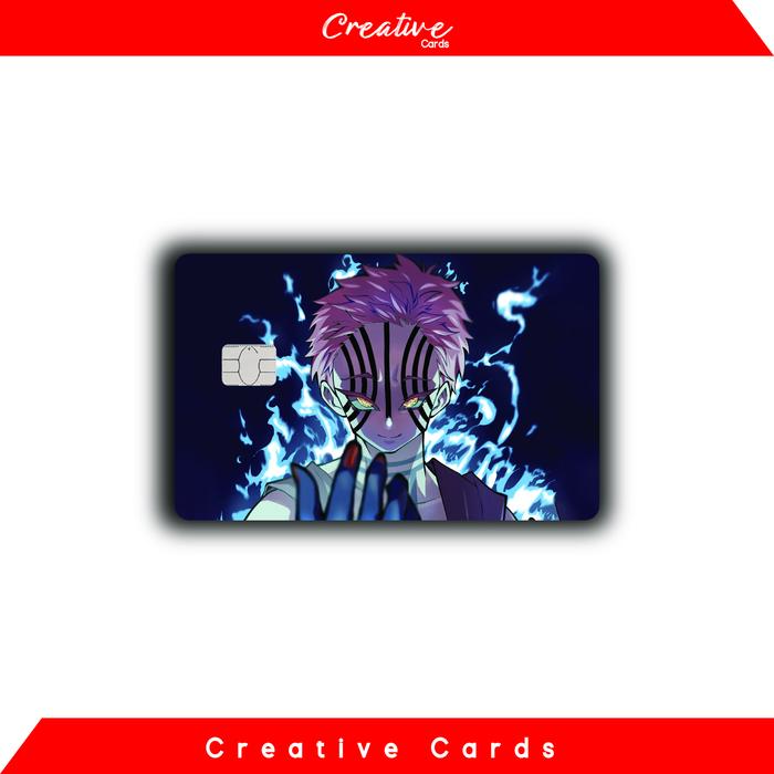 Gambar Sticker Sticker Kartu Atm Skin Card Anime - Demon Slayer - Akaza, Chip dari creativecards.indonesia undefined Tokopedia