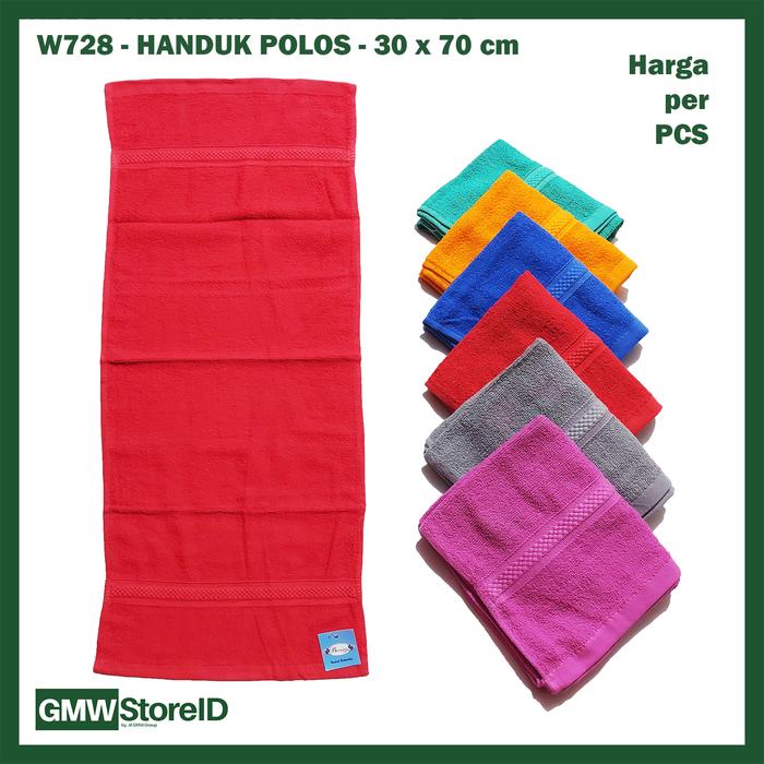 Gambar W728 Handuk Polos 30x70cm Kecil Panjang Warna Murah Bath Towel Cloth - W728 30x70 dari GMW Store ID undefined Tokopedia