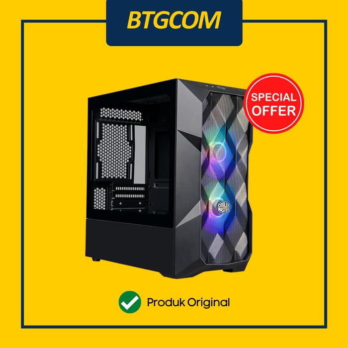 Gambar CASING KOMPUTER COOLER MASTER MASTERBOX TD300 MESH M MICRO ATX FREE 2 ARGB FANS COOLERMASTER GAMING PC CASE - Hitam dari btgcom undefined Tokopedia