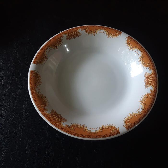 Gambar Piring Keramik Cantik - Piring Makan Free Bubble+Kardus - Coklat dari RajaOL undefined Tokopedia