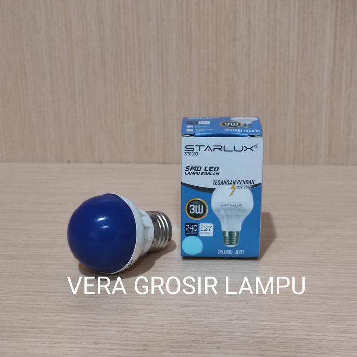 Gambar LAMPU LED WARNA 3W / BHOLAM LAMPU 3W WARNA - Biru dari Vera grosir lampu electric undefined Tokopedia