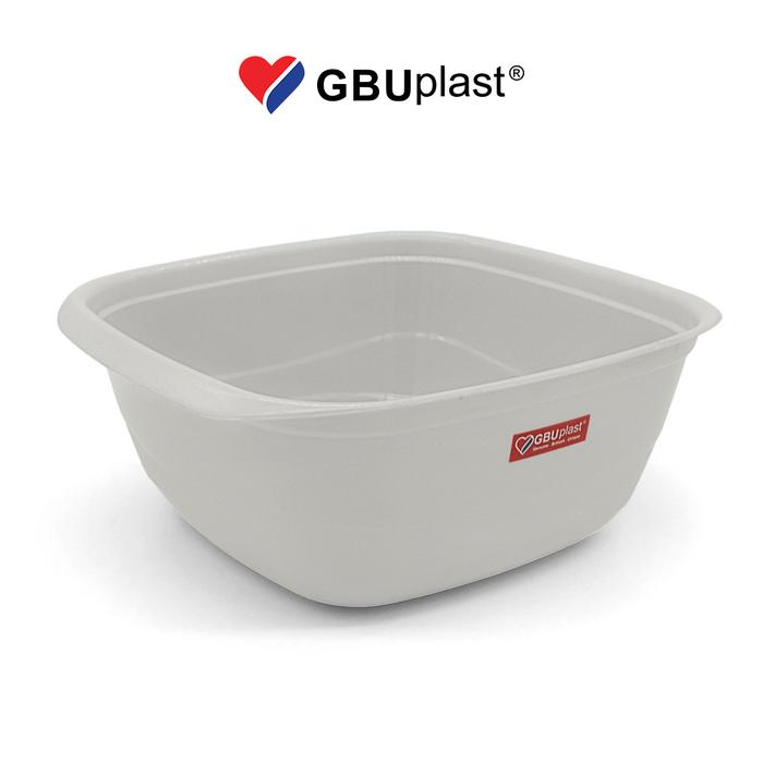 Gambar GBUplast Ruby L Baskom Segi Plastik BPA Free 7500ml Plastic Basin Wadah Serbaguna BB-006 - Putih dari GBUplast Houseware Kota Tangerang Tokopedia
