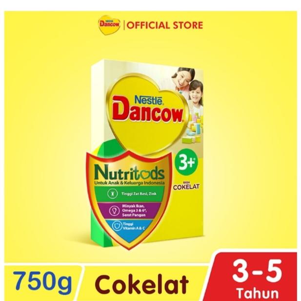 Gambar Nestle Dancow 3+ nutritods susu pertumbuhan 3-5 tahun cokelat 750 gr dari Ebony Olshop undefined Tokopedia