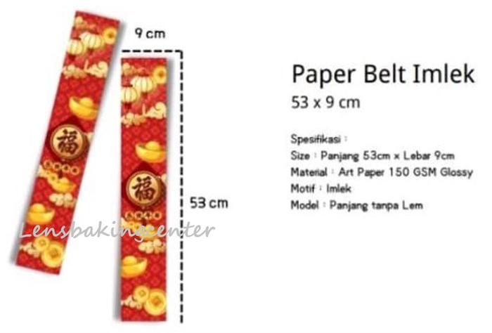 Gambar Paperbelt/Paper belt Sticker/Stiker/Sabuk Dus Imlek/Sincia Kertas dari Len's Baking Center undefined 4 Tokopedia