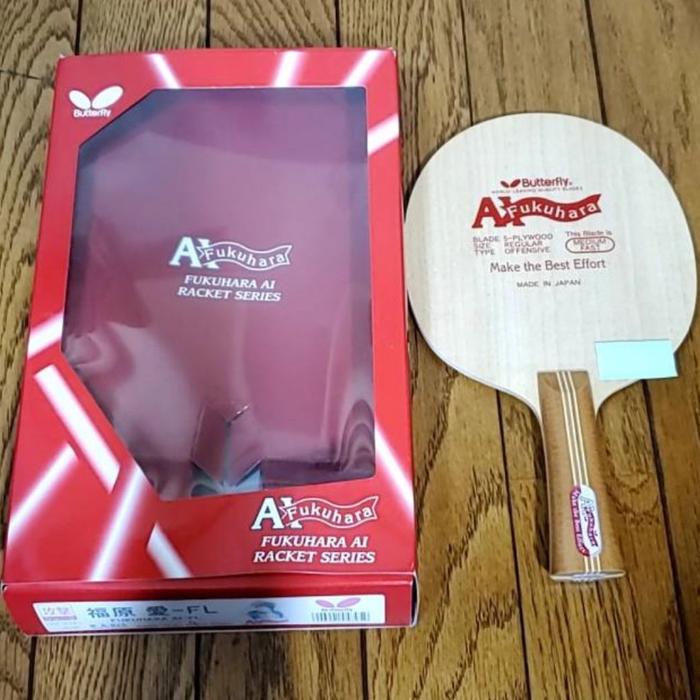 Butterfly 冷え込ん Fukuhara Ai Racket Series顔写真付き