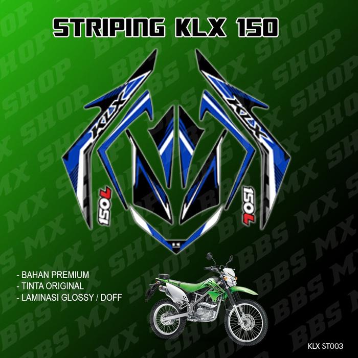 Gambar Striping KLX 150 - Biru dari BBS mx shop undefined Tokopedia