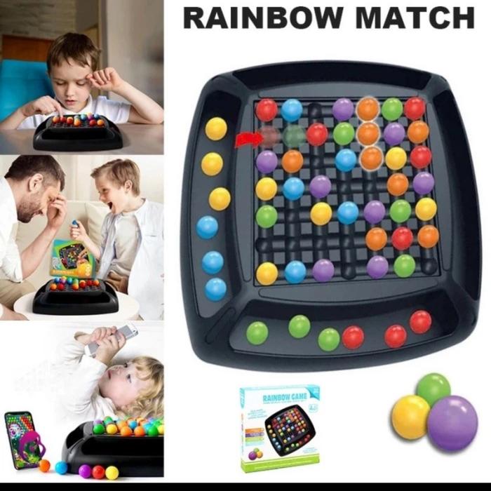 Gambar Rainbow Ball Matching Game Toys Collorfull Fun dari Mobileaccstore2 undefined Tokopedia