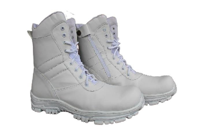 Gambar SEPATU PDL FULL PUTIH SAFETY BOOT PDL PUTIH KULIT SINTETIS MURAH - Putih, 38 dari Kutsu'ya Store undefined Tokopedia