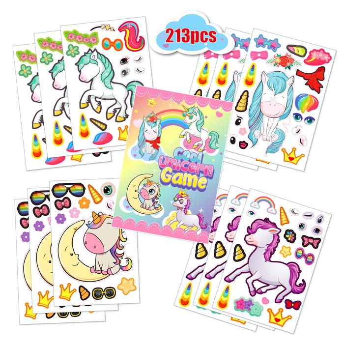 Gambar Buku Stiker Reusable Sticker Book Buku Sticker Anak Karakter - DIY UNICORN dari HachiLiving undefined Tokopedia