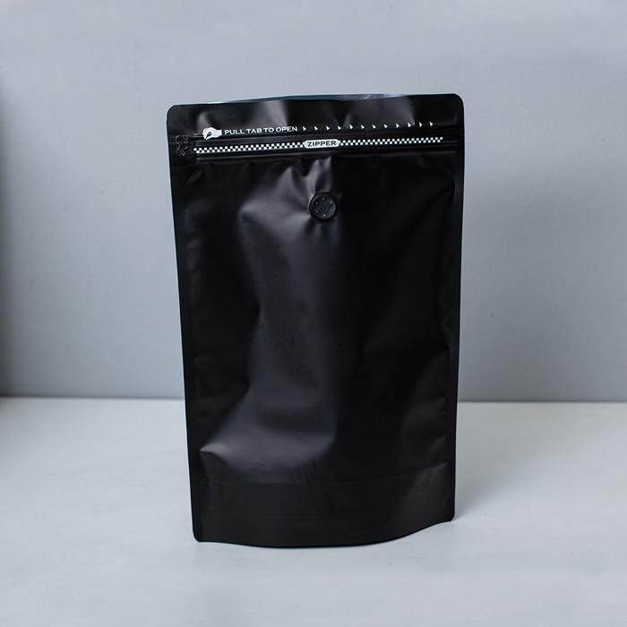 Gambar Bean Bag 1kg - Kemasan Biji Kopi - Standing Pouch Coffee Valve 1000gr - Hitam dari Conalli undefined Tokopedia