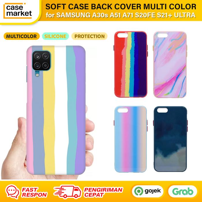 Jual Samsung A30s A51 A71 S20 FE S21+ S21 Soft Case Casing Warna