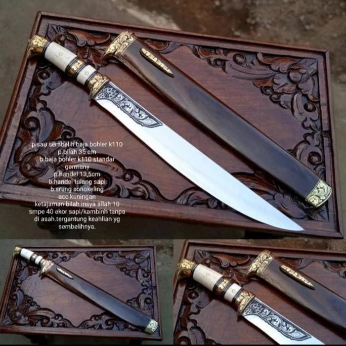 Gambar PISAU SEMBELIH SAPI BAJA BOHLER K110 PREMIUM SUPER TAJAM - Golsem bohler dari Super Katana Id_NEW undefined Tokopedia