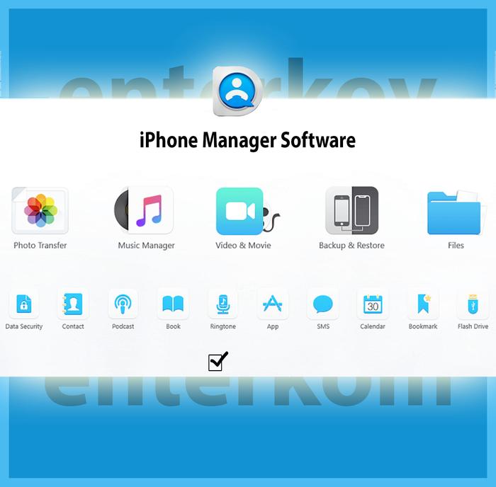 Gambar software phone manager ios dari Enterkom undefined Tokopedia