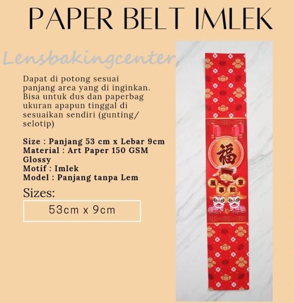 Gambar Paperbelt/Paper belt Sticker/Stiker/Sabuk Dus Imlek/Sincia Kertas dari Len's Baking Center undefined 5 Tokopedia