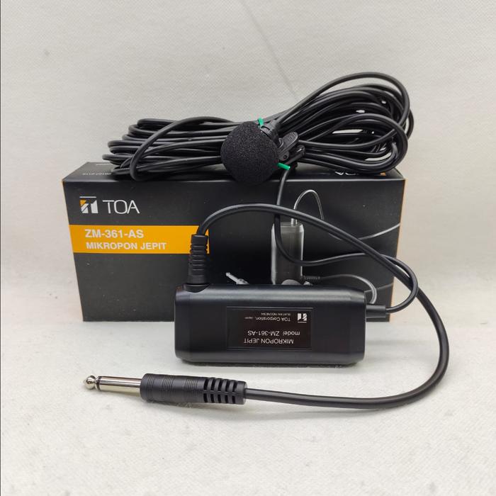 Gambar mic jepit toa zm-361as buat pakai di mixer - akai 6.5mm dari Cyber Shop168 undefined Tokopedia