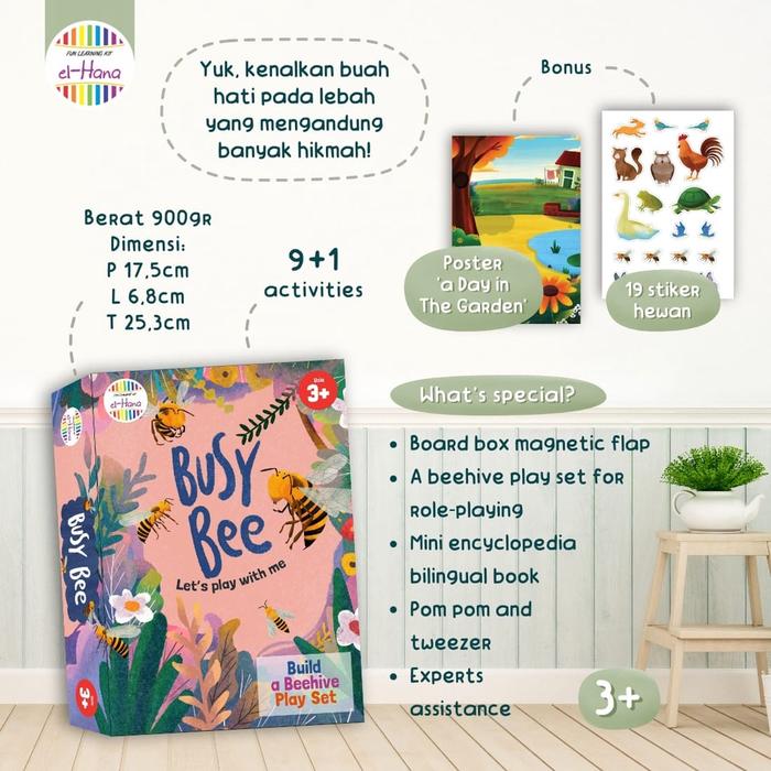 Gambar EL HANA My Busy Book Buku Anak Balita Mainan Edukasi - BUSY BEE dari Mamia Sale undefined Tokopedia