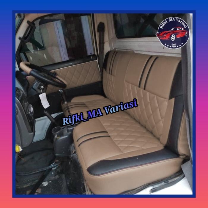 Gambar Sarung jok mobil Suzuki carry pickup / cover jok mobil carry Futura/ss - Cream dari Rifki MA Variasi undefined Tokopedia