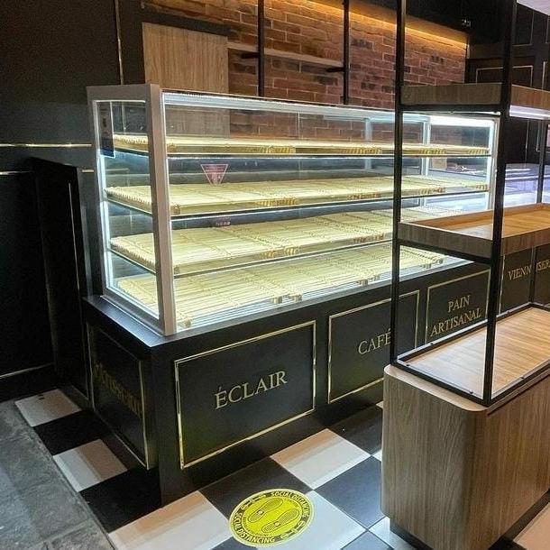 Gambar meja lemari kasir rak etalase display food warung makan resto cafe dari Tri Murcti Corporation undefined Tokopedia