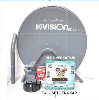 Gambar Paket Parabola Mini Kvision 60 cm Full Set Lengkap - RCV OPTUS dari Digital Parabola_NEW undefined Tokopedia