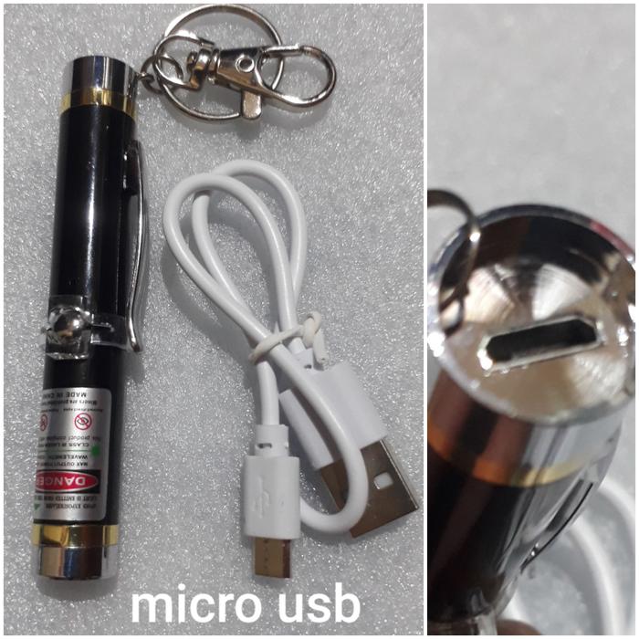 Gambar laser pointer hijau / green laser pointer - Hitam USB dari ISTANA SENTER undefined Tokopedia