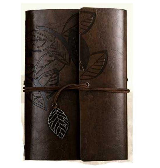 Gambar Journal Book Leather Cover - Buku Jurnal Kulit - LEAF COFFE B7 dari JPL CRAFT STORE undefined Tokopedia
