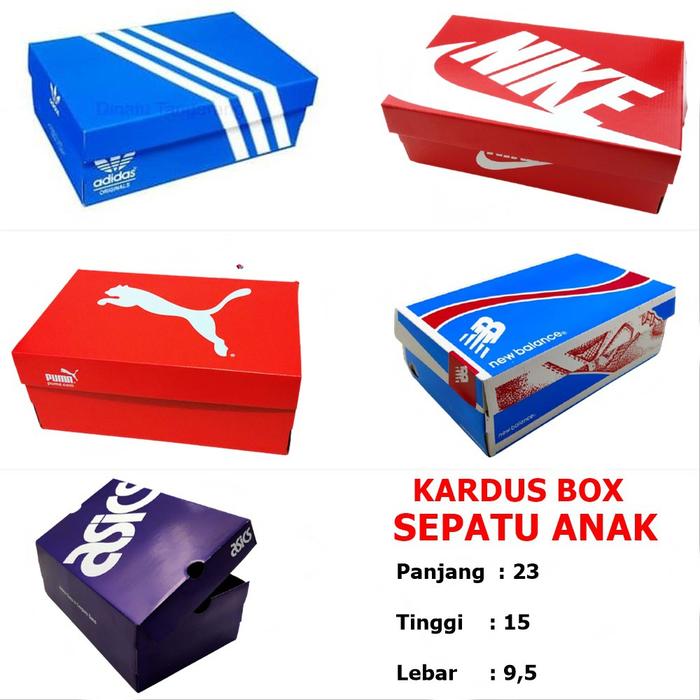 ukuran box sepatu nike