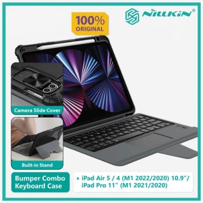Nillkin Bumper Combo Backlit Keyboard Case Ipad Pro 11 2020 2021 2022  Black di Central Accessories Gadget Tokopedia