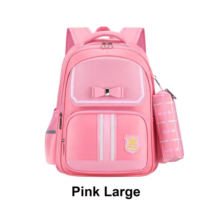 Gambar Tas Sekolah Ransel Anak Perempuan Laki-Laki TK SD Backpack Anak - Pink Large dari ARR Store Indonesia undefined Tokopedia