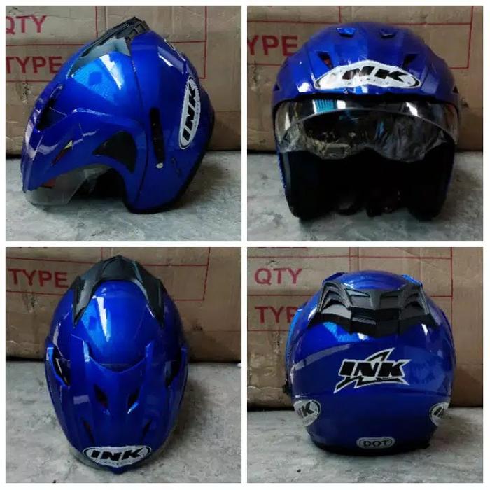 Gambar HELM INK REPLIKA MODEL JP8. FREE PACKING KARDUS DAN STIKER - Putih dari MeryHelmet undefined 5 Tokopedia