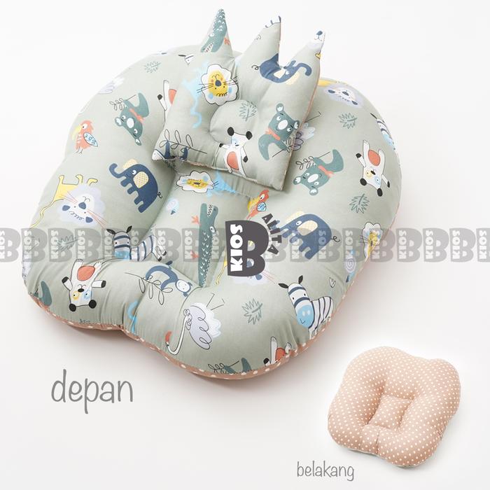 Gambar SOFA BAYI MULTIFUNGSI KASUR BAYI / NEWBORN BABY LOUNGER / KASUR BABY - ANIMAL CURLY dari DUNIABAYI.ID undefined Tokopedia
